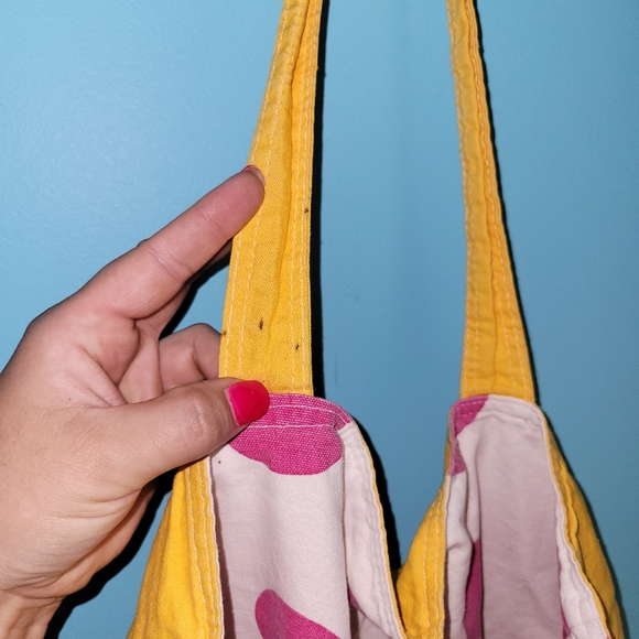 PINK Victoria's Secret Yellow Cotton Tote Yellow - Picture 4 of 7